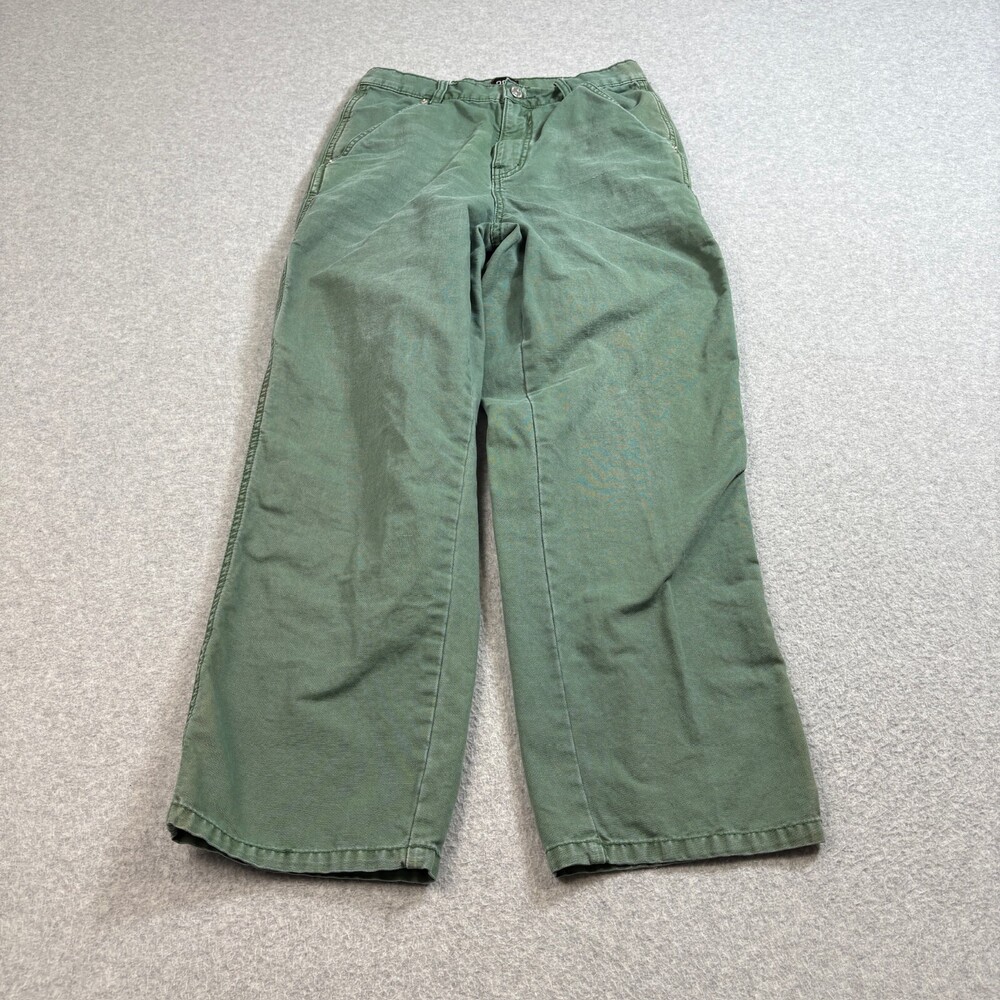 BDG Jeans Women 27 Green High Rise High Rise Carpentar Relaxed Loose Baggy Y2K